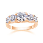 Deep Affection - 1-carat Top-quality Moissanite S925 Silver And Platinum-plated Diamond Ring