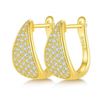 Moissanite Luxury and Fashionable Light Luxury Silver Stud Earrings – S925 Platinum Plated - N&P Colletion