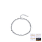 S925 Sterling Silver Japanese Style Shining Diamond Bracelet