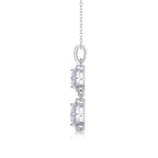 Snowy Wonderland - 1-carat Moissanite S925 Sterling Silver And Platinum Plating