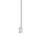 1Zhang Yang - A Fashionable And Luxurious Diamond Jewelry Pendant Set With Square Moissanite S925 Sterling Silver NP Collection