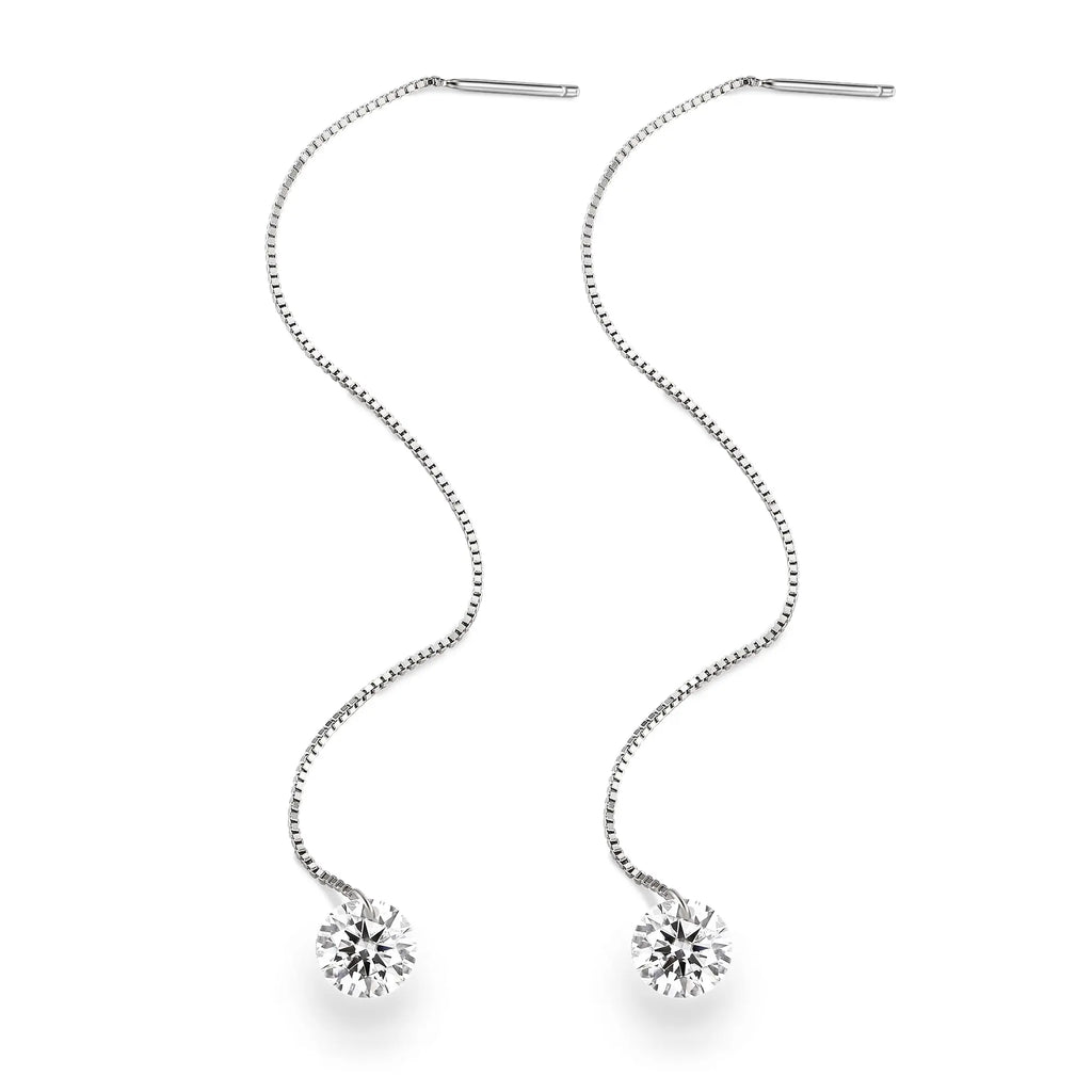 Moissanite Luxury & Fashionable Light Luxury Silver Stud Earrings – S925 Platinum Plated - N&P Colletion