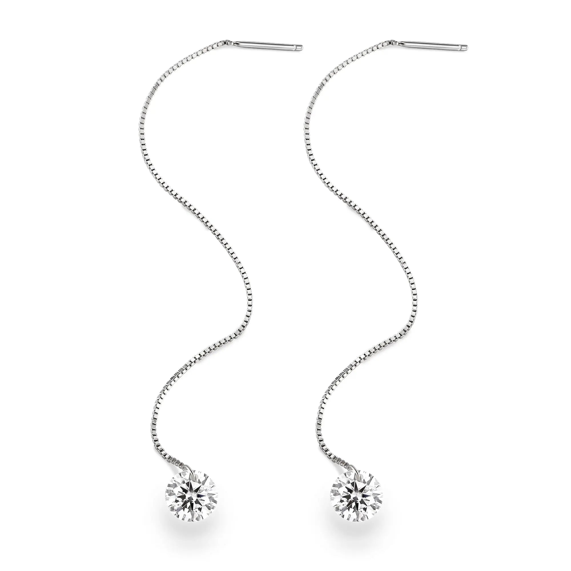 Moissanite Luxury & Fashionable Light Luxury Silver Stud Earrings – S925 Platinum Plated - N&P Colletion