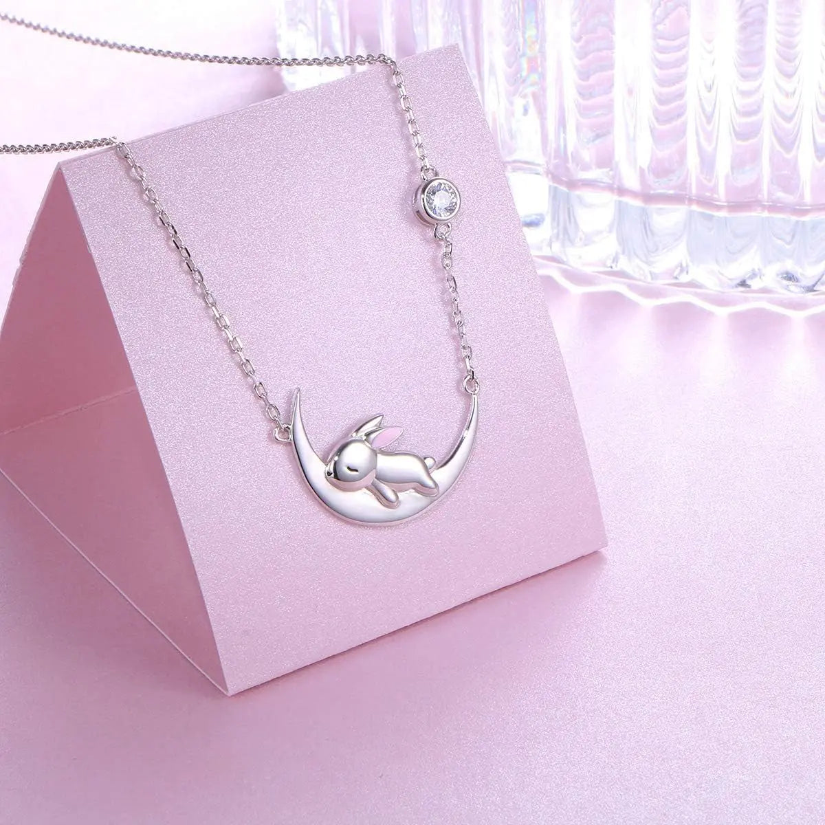 925 Sterling Silver Bunny Necklace