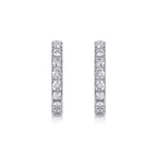 Moissanite Luxury & Fashionable Light Luxury Silver Stud Earrings – S925 Platinum Plated NP Collection