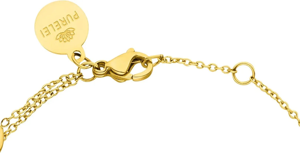Bracelet Heart– 14K Gold Plated Stainless Steel 