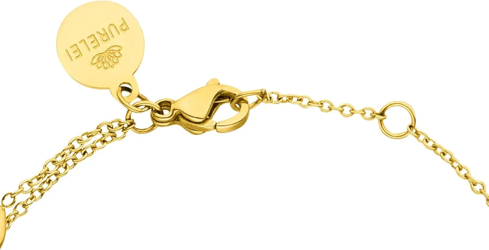 Bracelet Heart– 14K Gold Plated Stainless Steel 