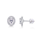 Phantom Night - Moissanite S925 Sterling Silver And Platinum-plated Stud Earrings