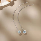 Top-quality Moissanite Luxury And Fashionable Light Luxury Jewelry Silver Stud Earrings S925 Silver Plated Platinum NP Collection
