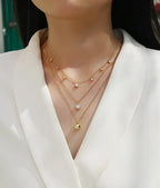 1-Carat Luxury Minimalist Moissanite S925 Gold-Plated Silver Pendant Necklace NP Collection