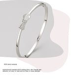 S925 Sterling Silver Bow Bracelet All-match Jewelry