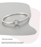 S925 Silver Bracelet High-grade Round Diamond