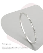 S925 Silver Bracelet Korean-style Micro-inlaid Bracelet Light Luxury