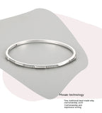 S925 Silver Bracelet Korean-style Micro-inlaid Bracelet Light Luxury