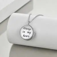 925 Sterling Silver Yoga Lotus Urn Necklace – Abalone Shell Memorial Cremation Jewelry - N&P Colletion