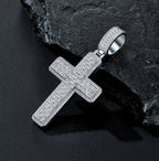 A Luxurious And Fashionable Minimalist Jewelry Pendant Necklace With Top-quality Moissanite, Made Of S925 Silver Electroplated With Platinum. - N&P Colletion