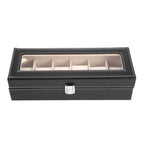 Luxury 12-Digit Watch Box Box PU Watch Storage Display Box