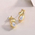 Water Drop - Premium Moissanite Luxury Fashion Light Luxury Jewelry Silver Stud Earrings S925 Silver Electroplated Gold NP Collection