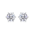 Years Quiet - Diamond Earrings Stud Moissanite Diamond Silver Jewelry