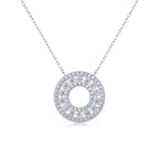 1Reciprocating – Fashionable & Luxurious Moissanite Necklace, S925 Sterling Silver NP Collection