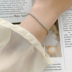 Moissanite Sterling Silver Bracelet