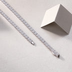 Winter Lake Mosan Diamond S925 Silver Necklace