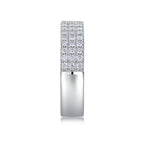 Luxurious & Fashionable Light Luxury Moissanite Silver Ring – S925 Platinum Plated NP Collection