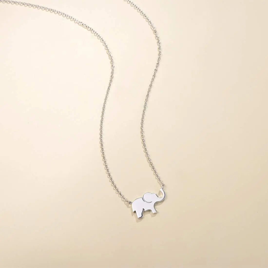 Lucky Elephant Necklace 925 Sterling Silver Necklace 