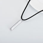 Cylinder Cremation Necklace Sterling Silver Urn
