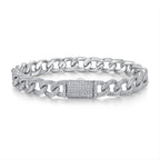 Moissanite, This Luxurious And Fashionable Light Luxury Jewelry Silver Bracelet Is Made Of S925 Silver Electroplated With Platinum NP Collection