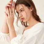 Four-claw Moissanite Bracelet All-match Silver Hand Jewelry