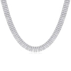 Aperture - Set With Moissanite Luxury And Fashionable Light Luxury Jewelry Silver Necklace S925 Silver Plated Platinum NP Collection