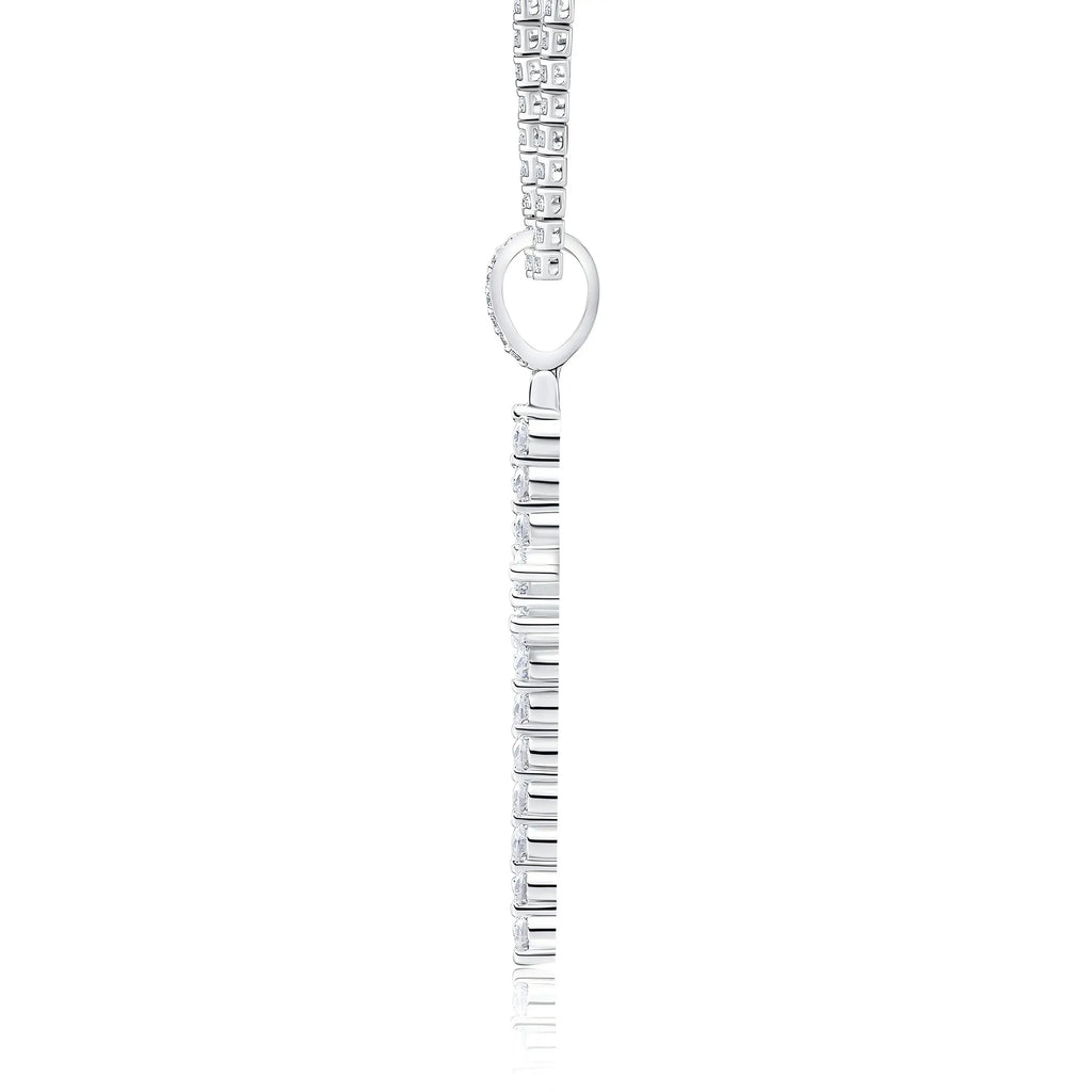 Holy Light - A Fashionable And Trendy Necklace Pendant Set With Top-quality Moissanite S925 And Silver Plated With Platinum Can Be Tested With A Diamond Pen NP Collection