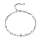 Breakthrough – Moissanite Fashionable & Light Luxury Silver Bracelet, S925 Platinum Plated NP Collection