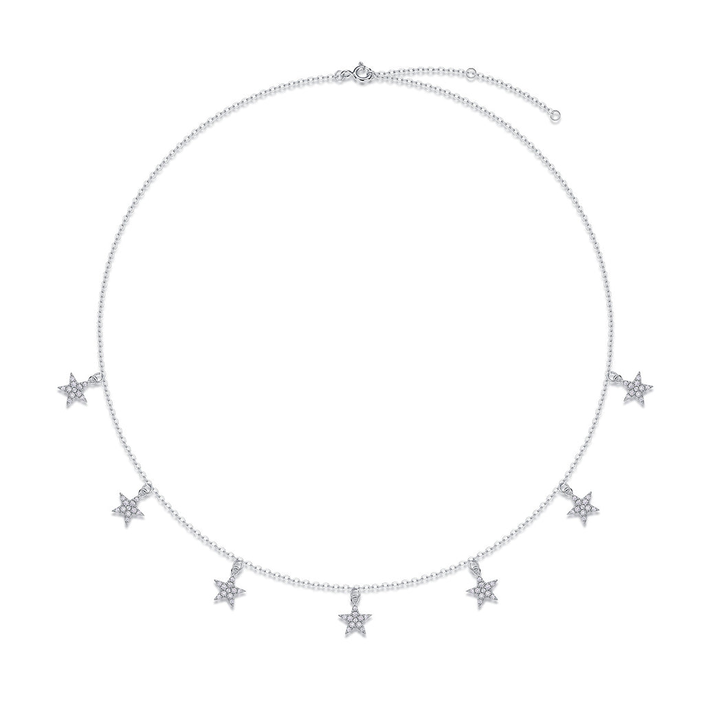 Star Love - Moissanite S925 Sterling Silver And Platinum Plating Pendant