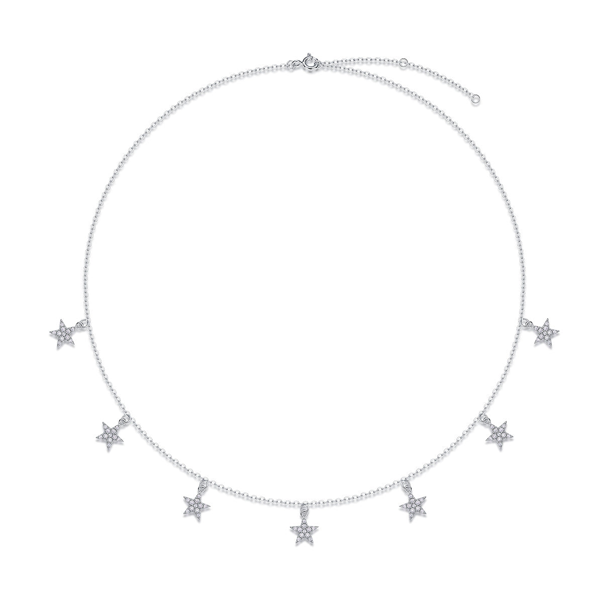 Star Love - Moissanite S925 Sterling Silver And Platinum Plating Pendant