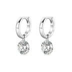 Top-quality Moissanite Luxury And Fashionable Light Luxury Jewelry Silver Stud Earrings S925 Silver Plated Platinum NP Collection
