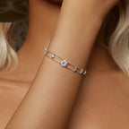 Simple Classic Design S925 Silver Diamond Bracelet