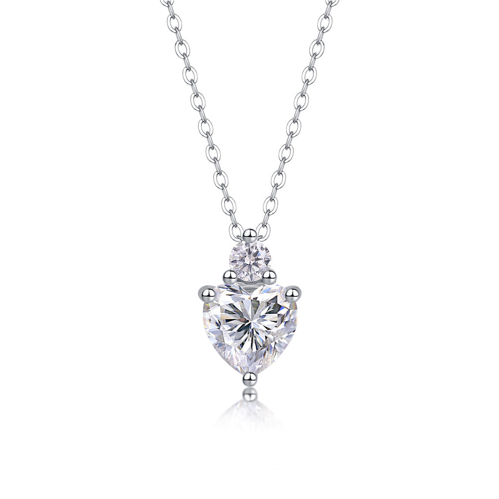 Ripple Fantasy - Moissanite S925 Sterling Silver And Platinum Plating Pendant