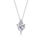 Ripple Fantasy - Moissanite S925 Sterling Silver And Platinum Plating Pendant