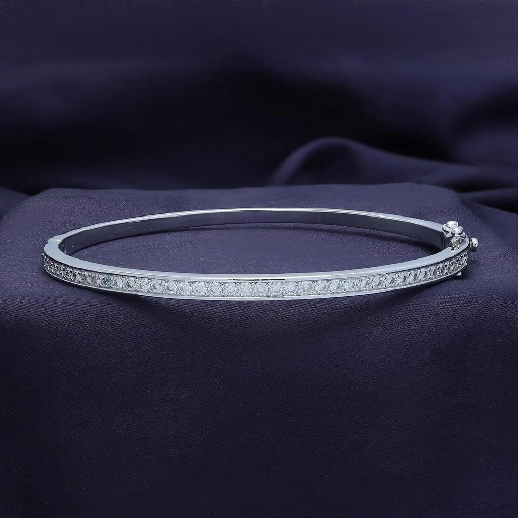 3.3MM Bangle Classic Tennis Bracelet 18K Gold Plated 1.00 CT