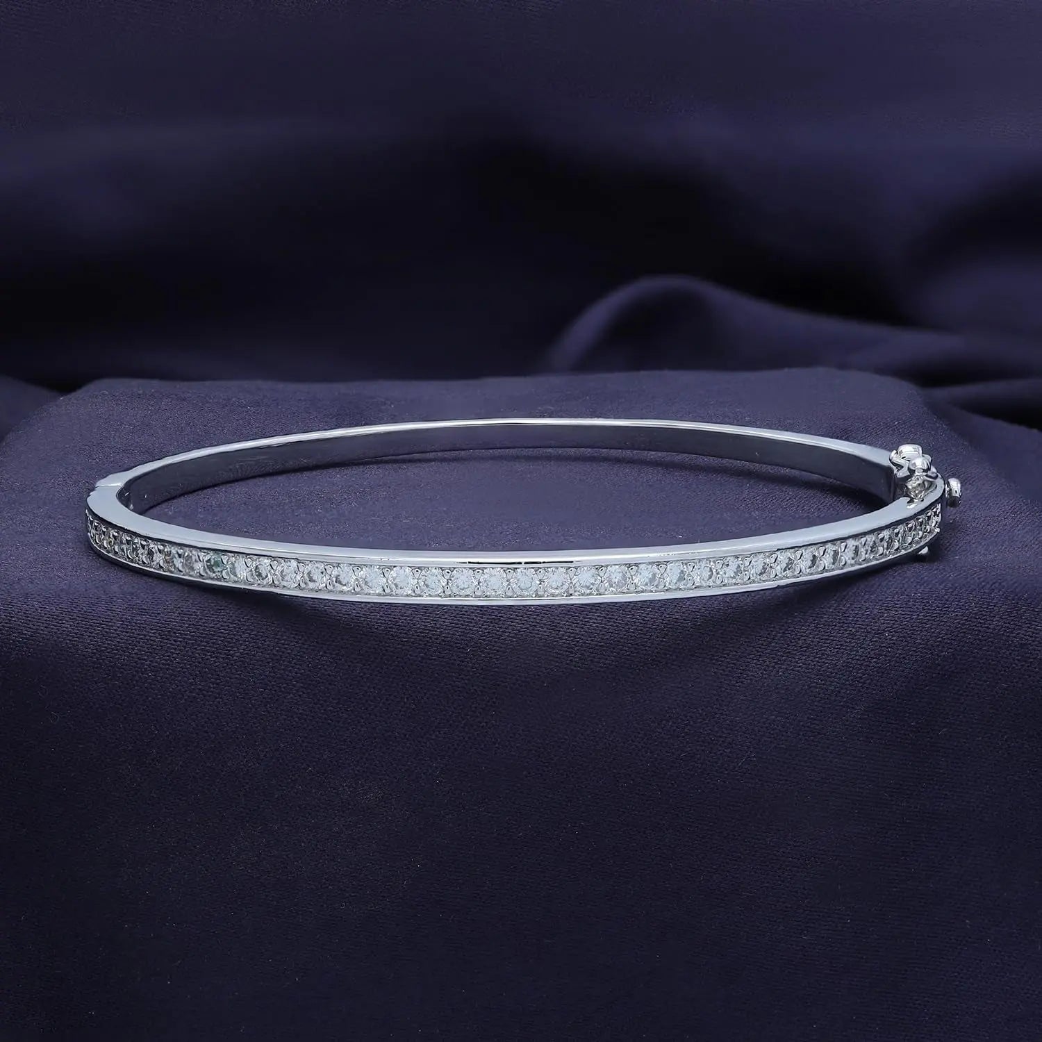3.3MM Bangle Classic Tennis Bracelet 18K Gold Plated 1.00 CT