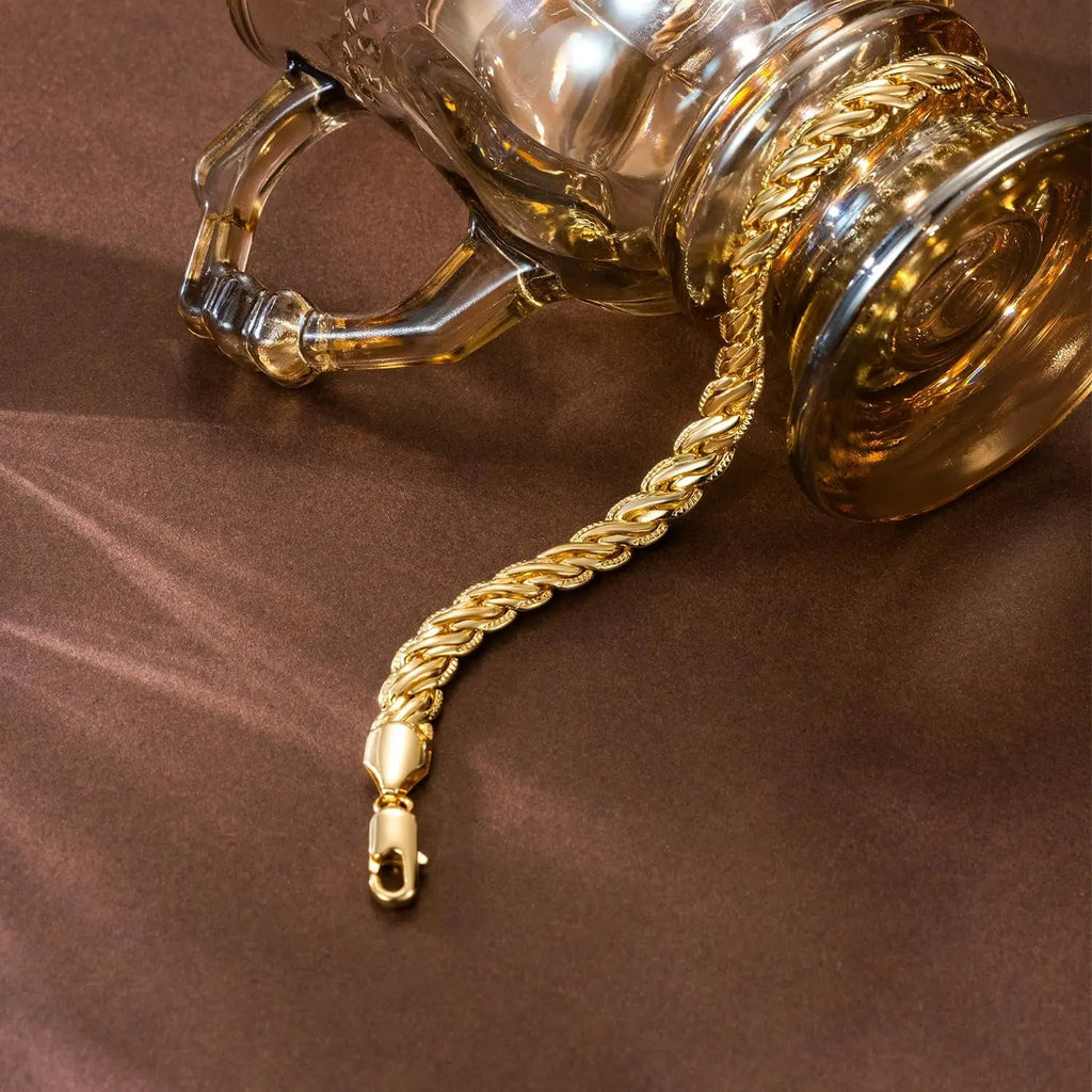 14K Gold Braided Bracelet