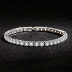 S925 Sterling Silver Diamond Inlaid Zircon Bracelet