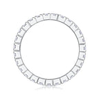 Multi-Row Diamond Moissanite Silver Ring 
