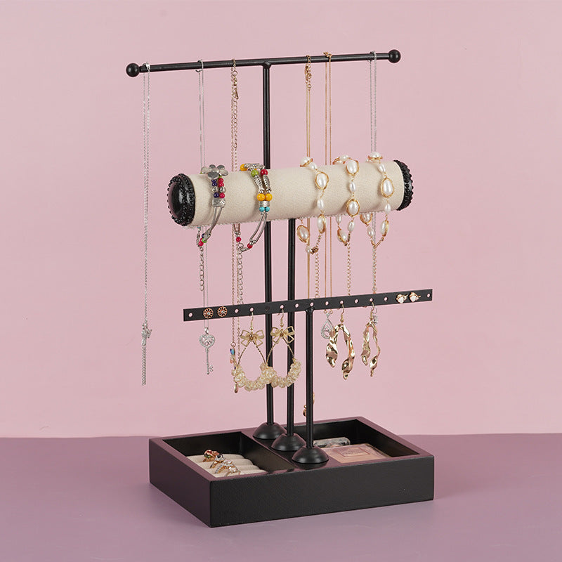 T-shaped Jewelry Stand, Ring Storage, Dressing Table, Net Celebrity Live Display Stand