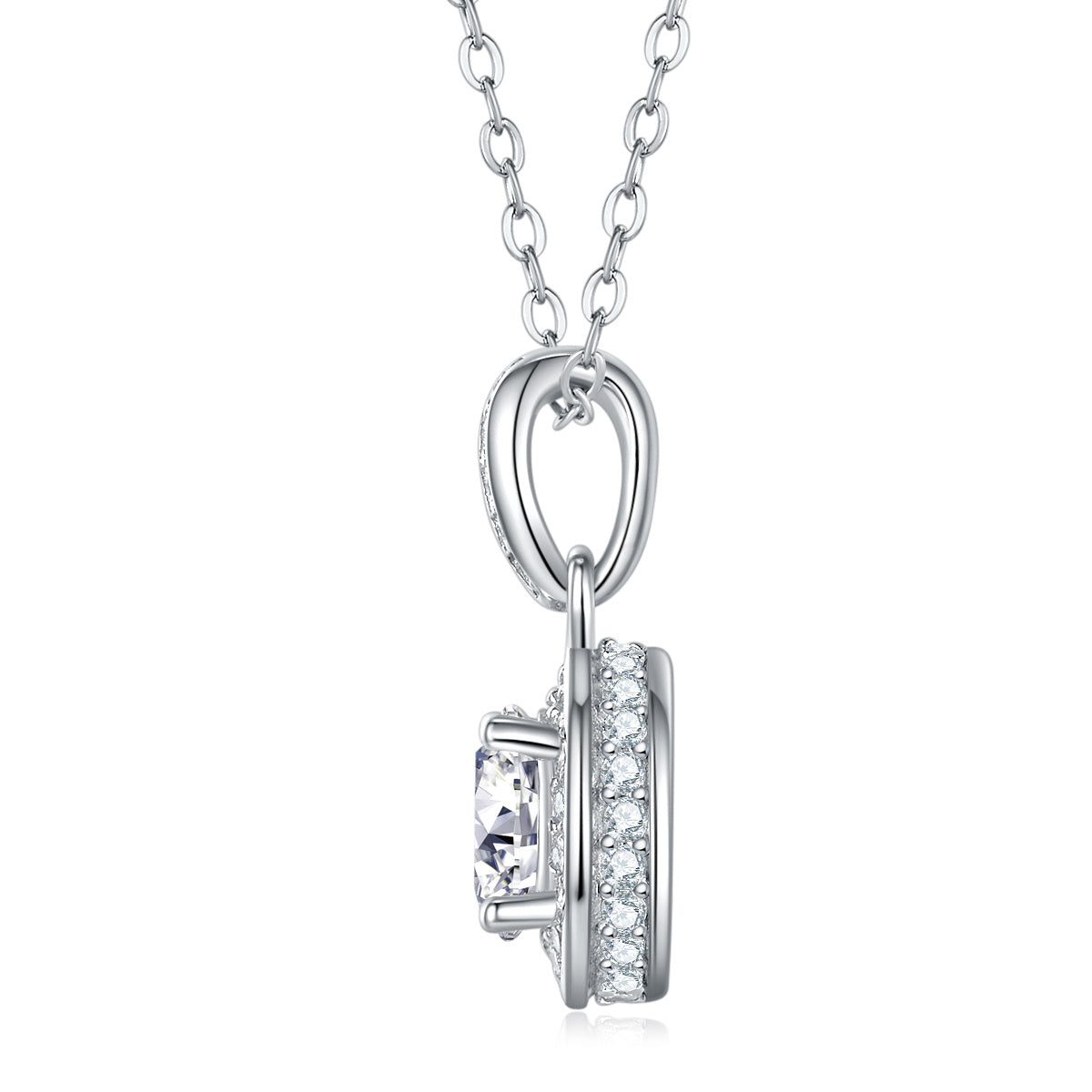 Dark Night Elf - 1-carat Moissan Diamond S925 Sterling Silver And Platinum Plating