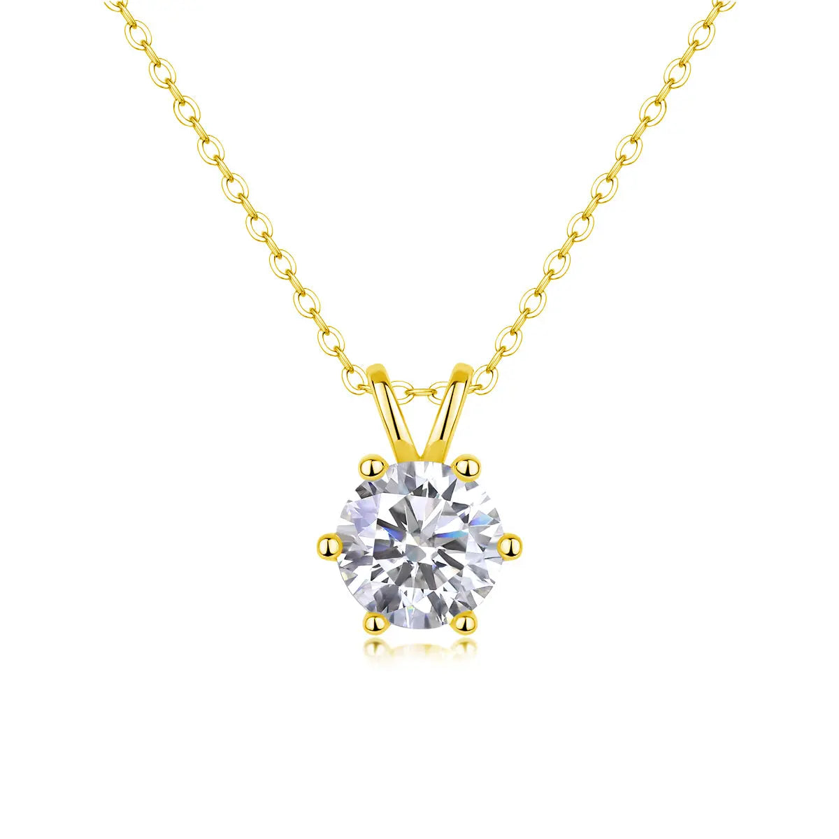 Romantic Mark -  Diamond Jewelry Pendant with 2-Carat Moissanite S925 Sterling Silver 