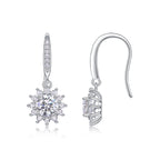 Qingcheng - Half-carat Moissan Diamond S925 Sterling Silver And Platinum-plated Stud Earrings