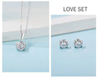 Fashion Stud Necklace S925 Sterling Silver Jewelry Set – Elegant Matching Jewelry Set NP Collection